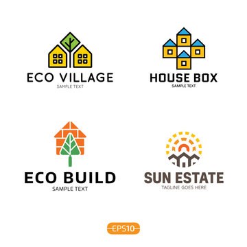 House Logo Vector Template Set