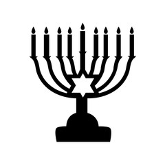 Fototapeta premium Menorah symbol . Vector illustration