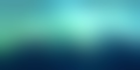 Deep blue green blurred background. Light matte empty background. Sea water abstract texture. Dark defocused texture.