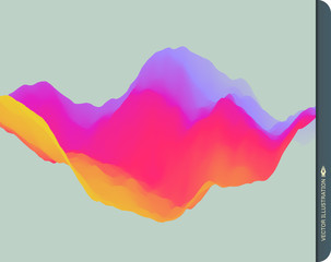 Abstract wavy background for banner, flyer, book cover, poster. Dynamic effect. Vector illustration. Design template.