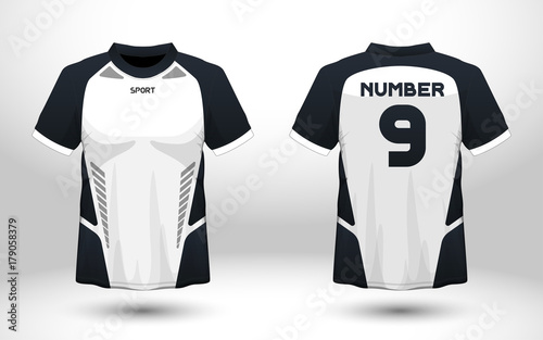Download "Layout football sport t-shirt design. Template front ...