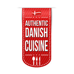 Authentic Danish cuisine banner design