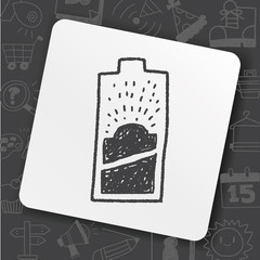 Environmental protection concept; Saving energy to protect our environment; doodle