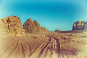 in the desert  sand and mountain adventure destination