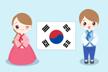 cartoon korea people