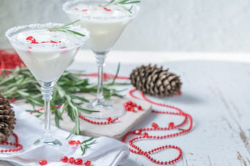 Christmas white margarita punch