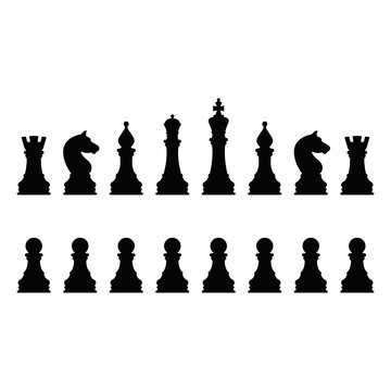 Vector Illustration Chess icons.