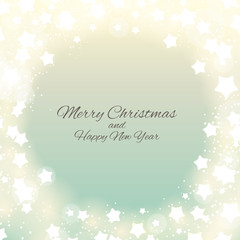 Abstract Christmas and New Year Background with Snowflakes. Vector Illustration