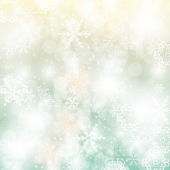 Fototapeta na wymiar Abstract Christmas and New Year Background with Snowflakes. Vector Illustration