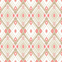 Ethnic boho seamless pattern. Scribble texture. Retro motif. Textile rapport.