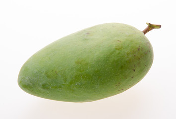 mango. green mango on white background