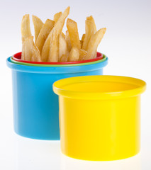 French Fries on background