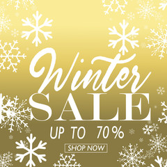 Winter sale poster