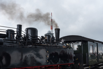 Obraz na płótnie Canvas The old locomotive in Harz, Germany