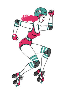 Roller/Roller Derby Girl.