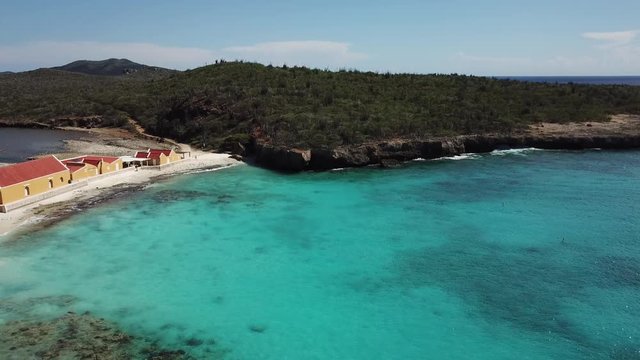 Bonaire island Caribbean sea coast lagoon video 