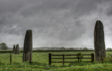 Menhirs dits La Pièce-des -Tourteaux, Époigny, Couches, Saône-et-Loire, France