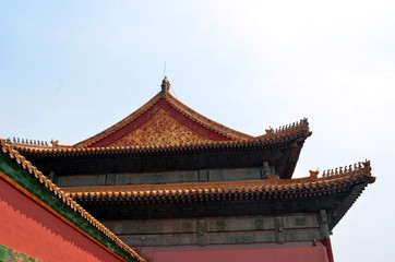 Fototapeta premium Pagodas pavilions within the complex of the Temple of Heaven in Beijing China