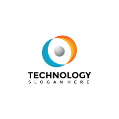 Technology Abstract People Technology Logo Template. Vector Illustrator EPS. 10