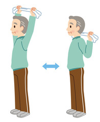 タオルを使った体操　高齢者　健康
