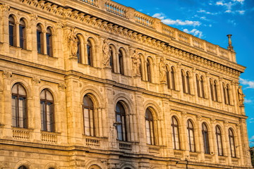 Fototapeta na wymiar Budapest, Palast im Abendlicht
