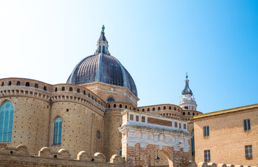 Fototapeta na wymiar The basilica Santuary of Loreto