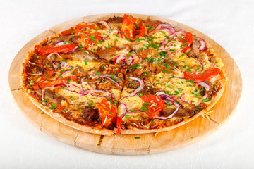 Beef pizza