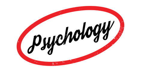 Psychology rubber stamp. Grunge design with dust scratches. Effects can be easily removed for a clean, crisp look. Color is easily changed.