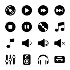 Music And Sound Icons Set Collection Kit © goodware.std