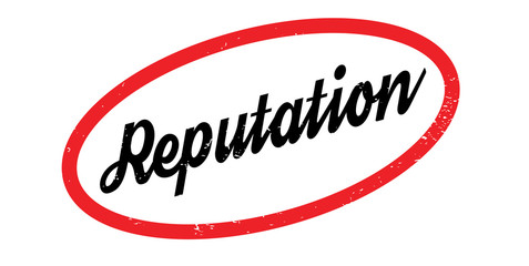 Reputation rubber stamp. Grunge design with dust scratches. Effects can be easily removed for a clean, crisp look. Color is easily changed.