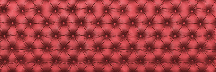 horizontal elegant dark red leather texture with buttons for pattern and background