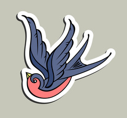 Swallow in the old school style