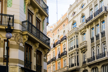 Obraz premium Traditional antique city building in valencia, Spain