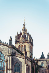 Fototapeta na wymiar antique church building in Edinburgh, Scotland