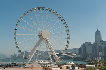 Obraz premium Ferris wheel in Hong Kong