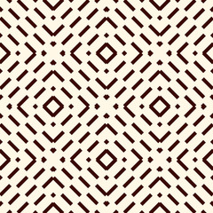 Ethnic style seamless pattern with geometric figures. Repeated stripes ornamental abstract background. Tribal motif.