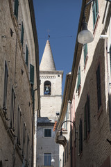 Fototapeta na wymiar Appignano (Marches, Italy), historic village