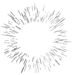 Obraz premium Radiating from the center of thinbeams, lines. Vector illustration. Abstract explosion, speed motion lines, radiating sharp 