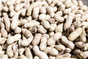 in the market lots of peanuts