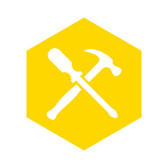 Logo artisan jaune
