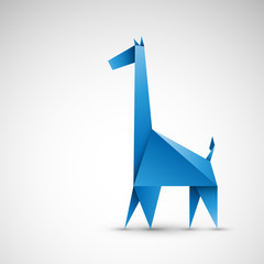 żyrafa origami wektor © Rzoog