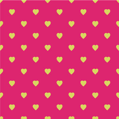 Pattern with hearts. Flat Scandinavian style for print on fabric, gift wrap, web backgrounds, scrap booking, patchwork 