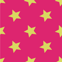 Obraz premium Pattern with stars. Seamless vector illustration. Retro, vintage background Vector illustration