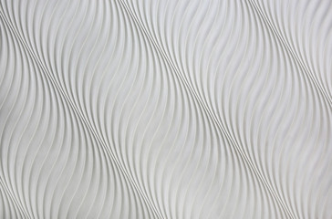 Abstract white gray modern waves pattern background.