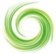 Vector swirling backdrop green color
