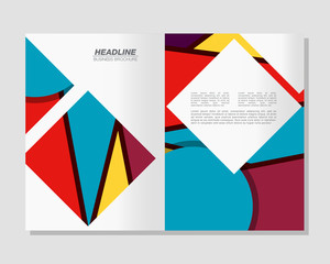 Obraz premium Vector Brochure Flyer design Layout template