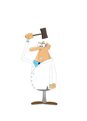 doctor holding a mallet