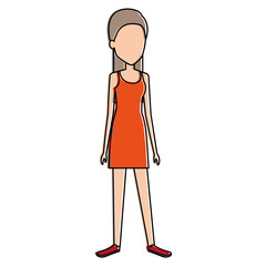 beautiful woman avatar character vector illustration design
