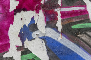 painted wall detail