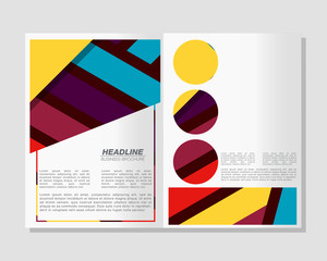 Obraz na płótnie Canvas Vector Brochure Flyer design Layout template